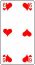 un 6 de coeur