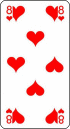 un 8 de coeur